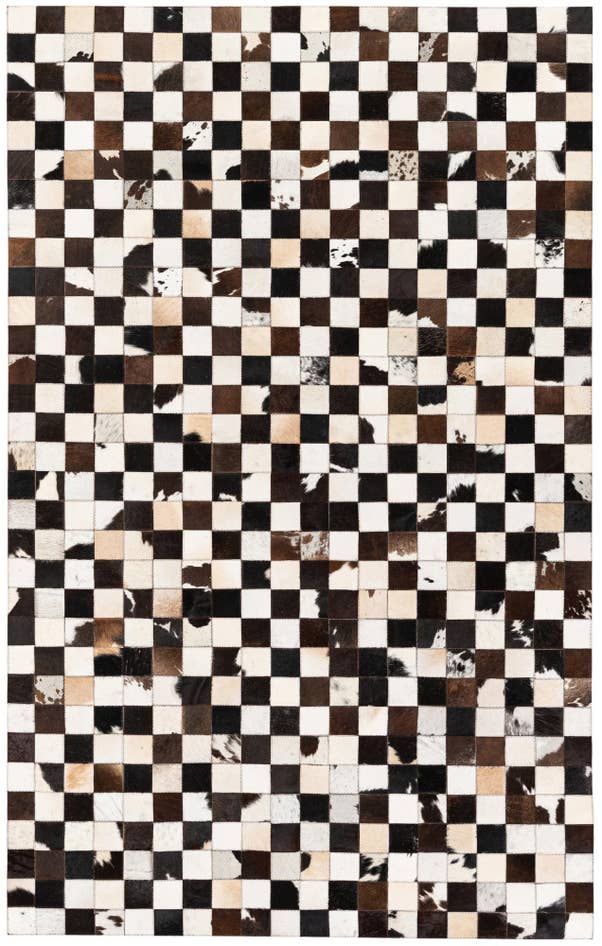 Detail image of 5' x 7' 11 Cowhide Stocks Rug