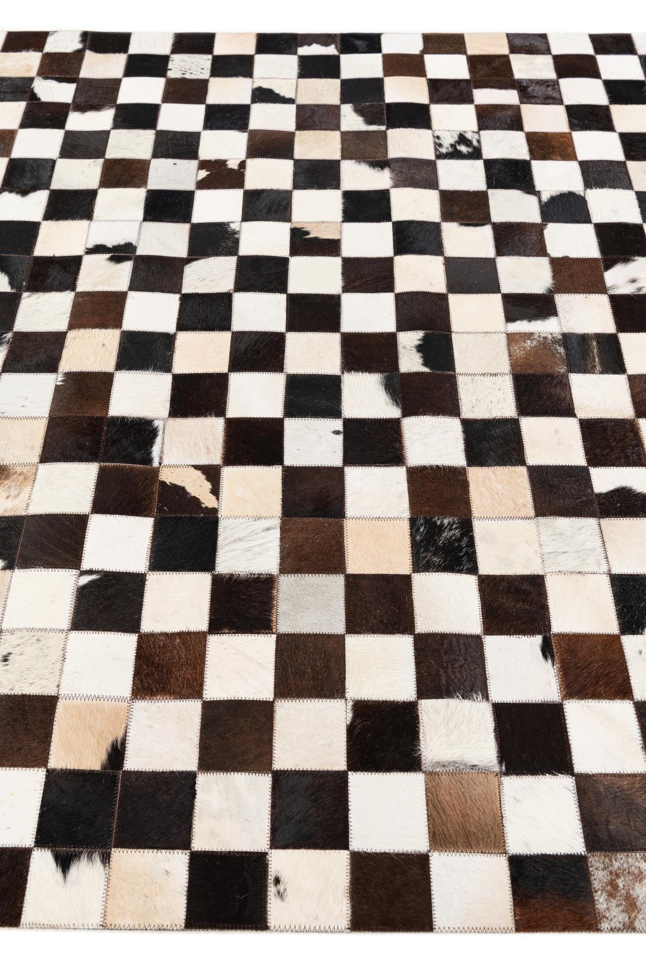 5' x 8' Cowhide Stocks Rug
