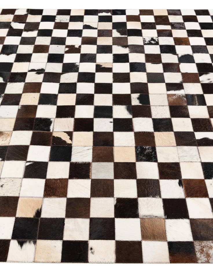 Detail image of 5' x 8' Cowhide Stocks Rug