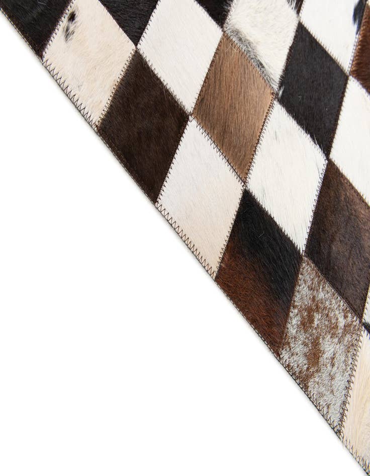 Detail image of 5' x 8' Cowhide Stocks Rug