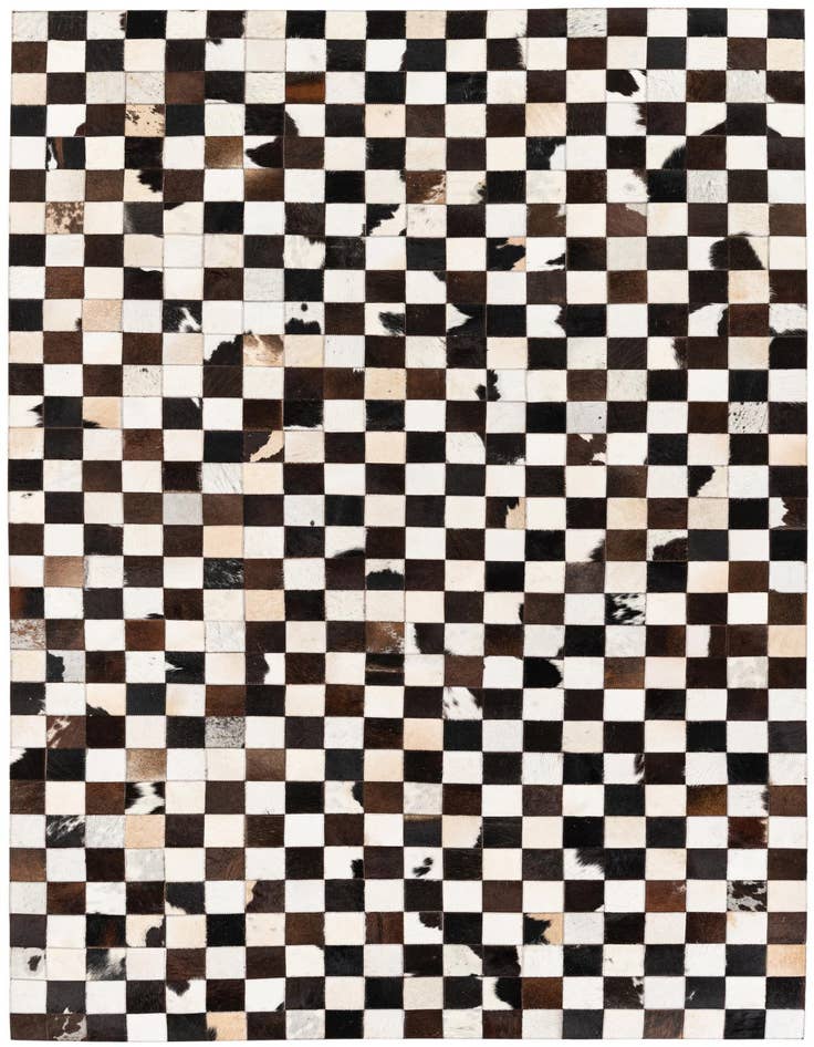 Detail image of 5' x 8' Cowhide Stocks Rug