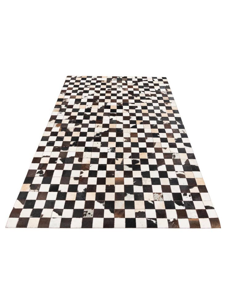 Detail image of 5' x 8' Cowhide Stocks Rug
