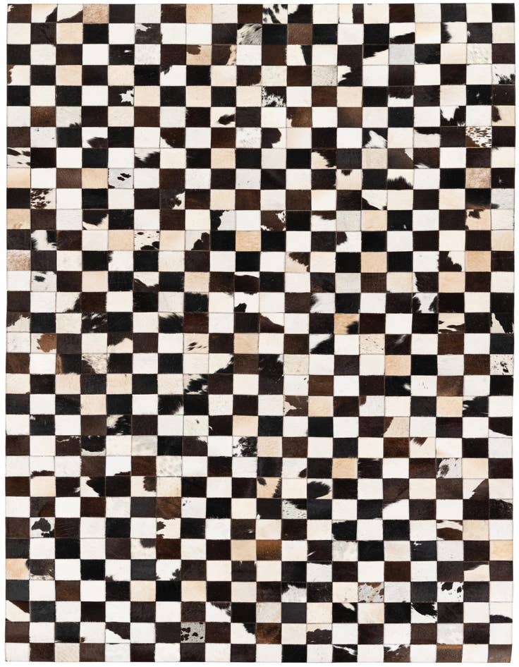 Detail image of 5' x 8' Cowhide Stocks Rug