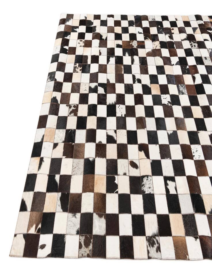 Detail image of 5' 1 x 8' Cowhide Stocks Rug