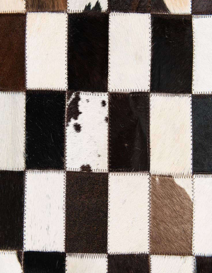 Detail image of 5' 1 x 8' Cowhide Stocks Rug