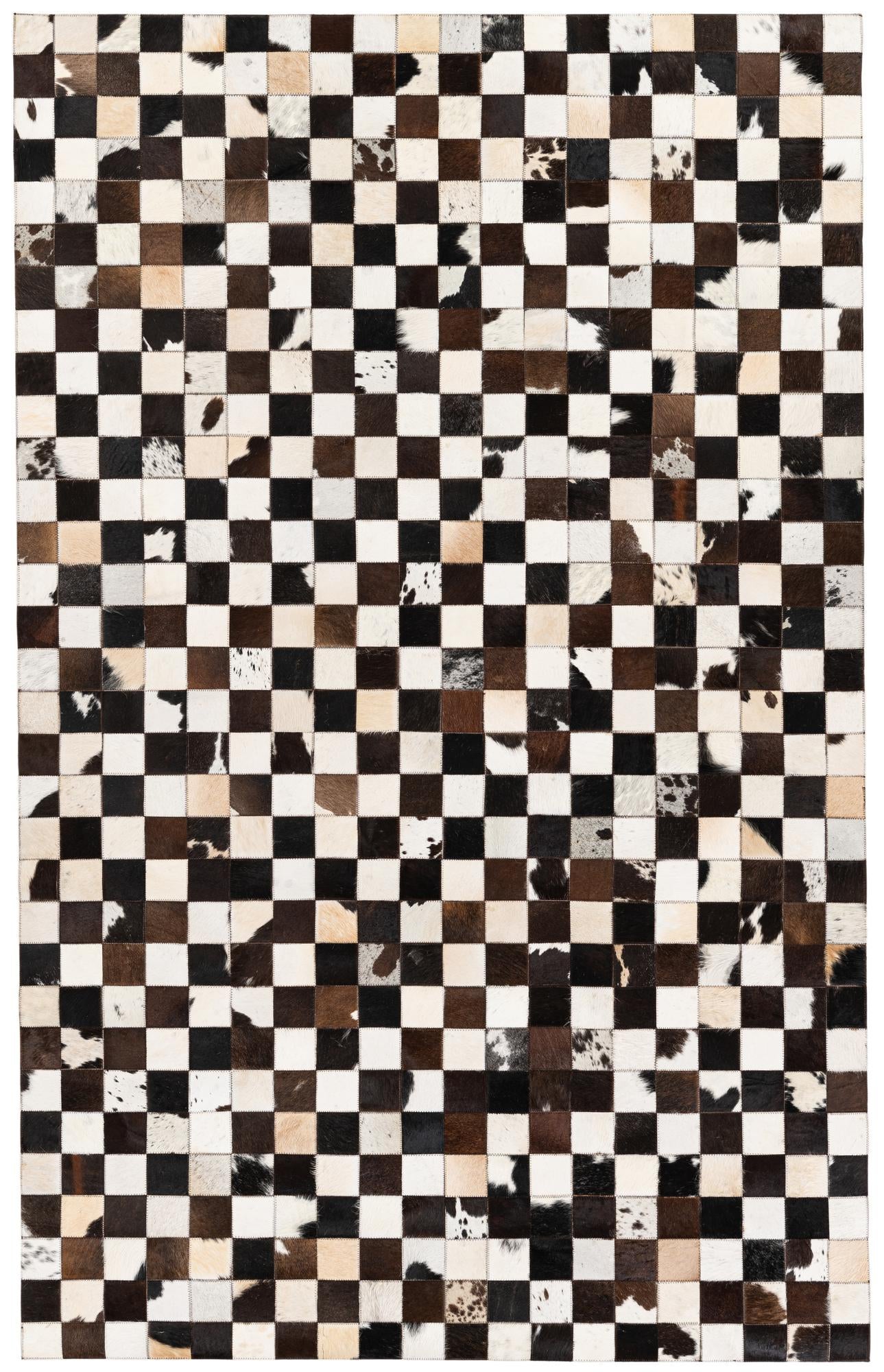 5' 1 x 8' Cowhide Stocks Rug