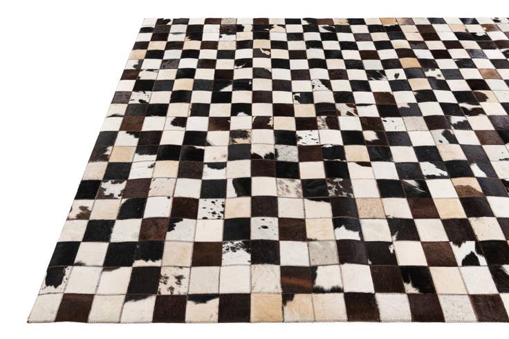 Detail image of 5' 1 x 8' Cowhide Stocks Rug