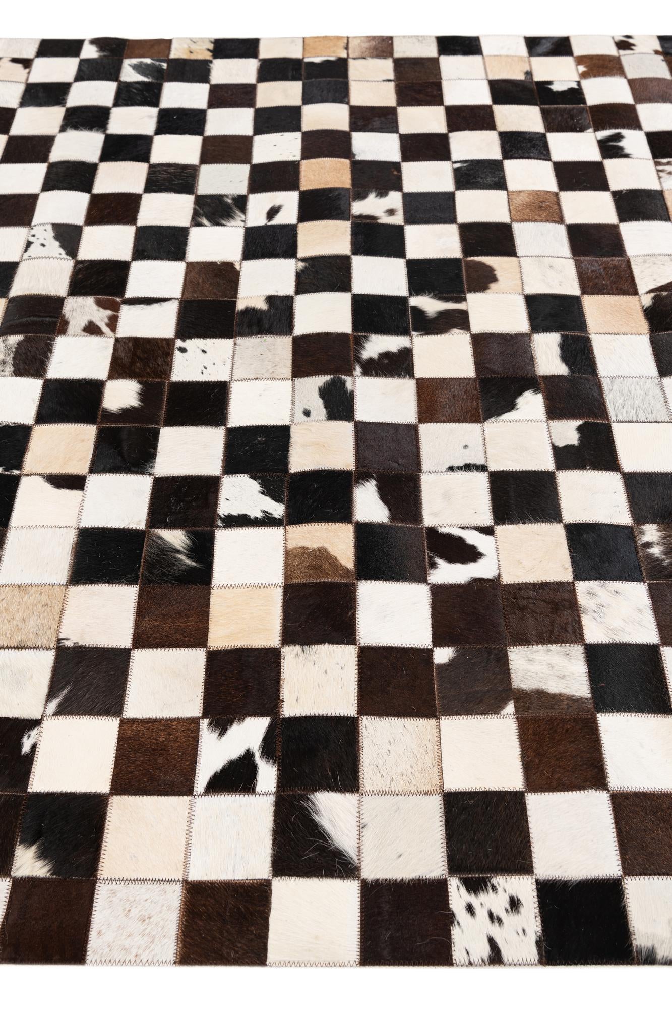5' 1 x 8' Cowhide Stocks Rug