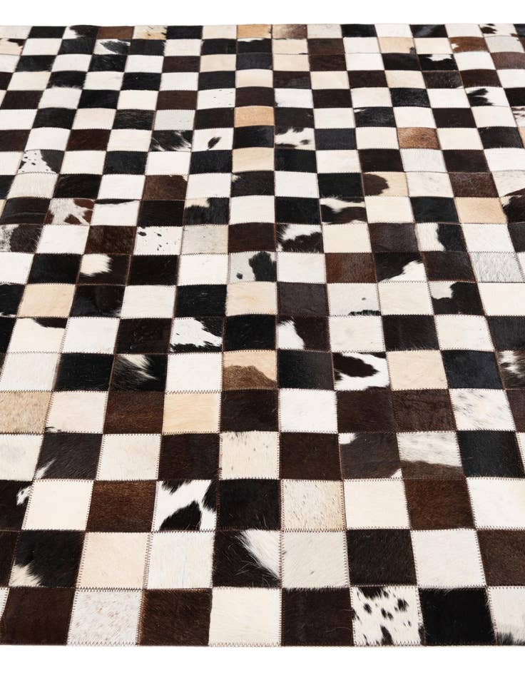 Detail image of 5' 1 x 8' Cowhide Stocks Rug