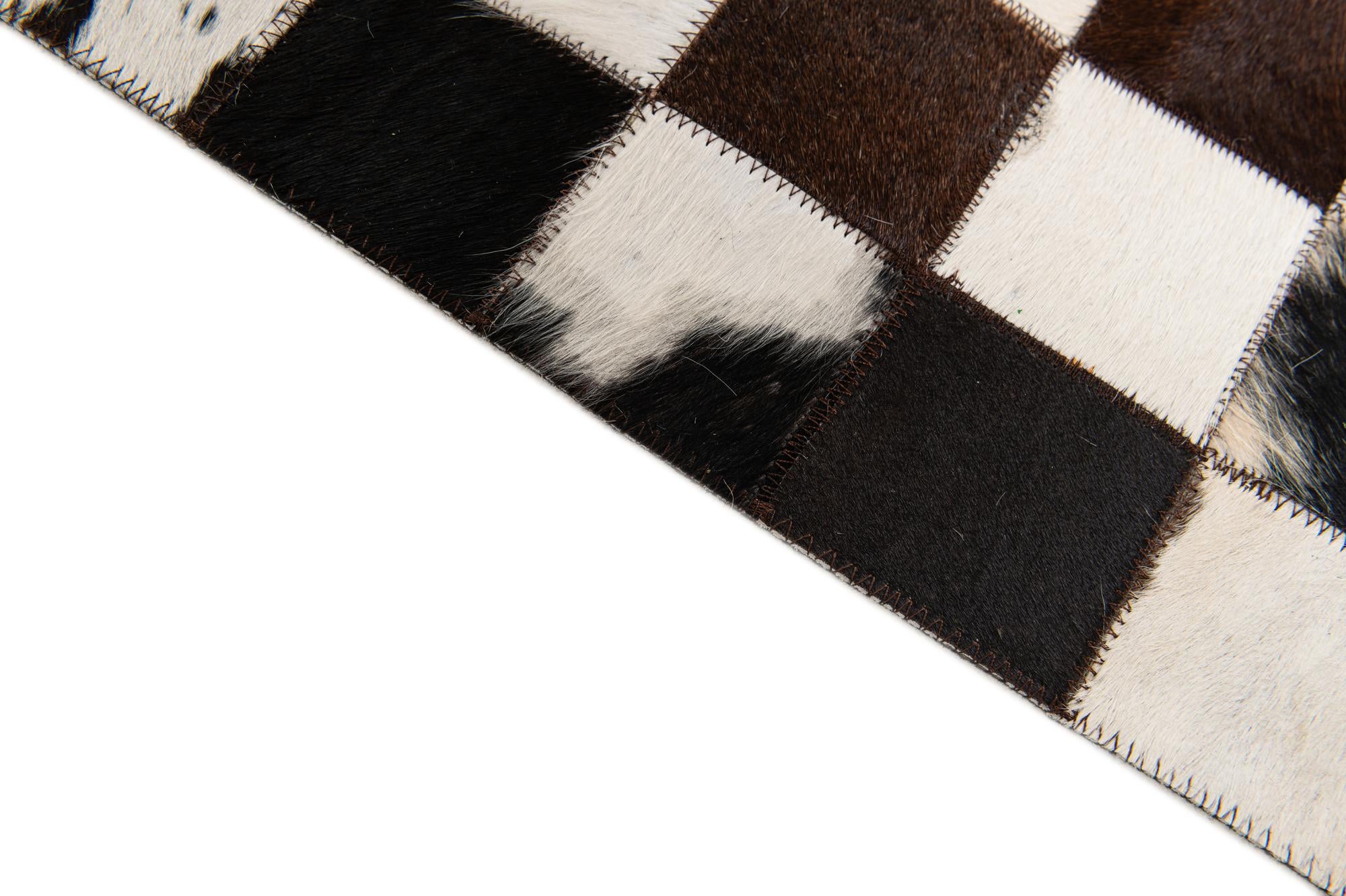 5' 1 x 8' Cowhide Stocks Rug