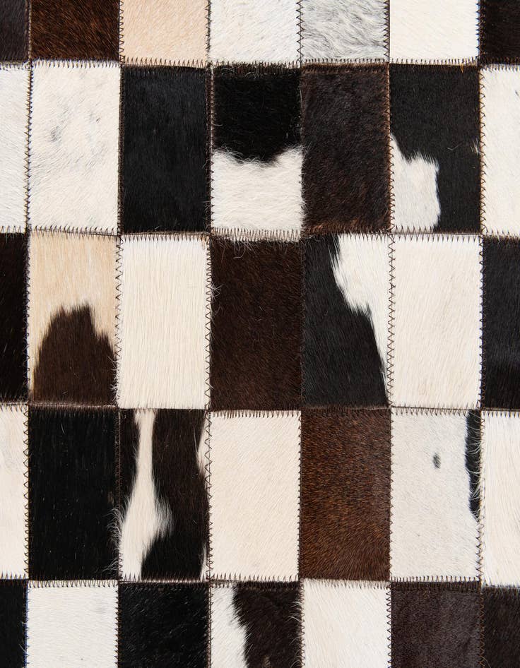Detail image of 5' 1 x 8' Cowhide Stocks Rug