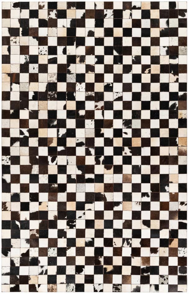 Detail image of 5' 1 x 8' Cowhide Stocks Rug