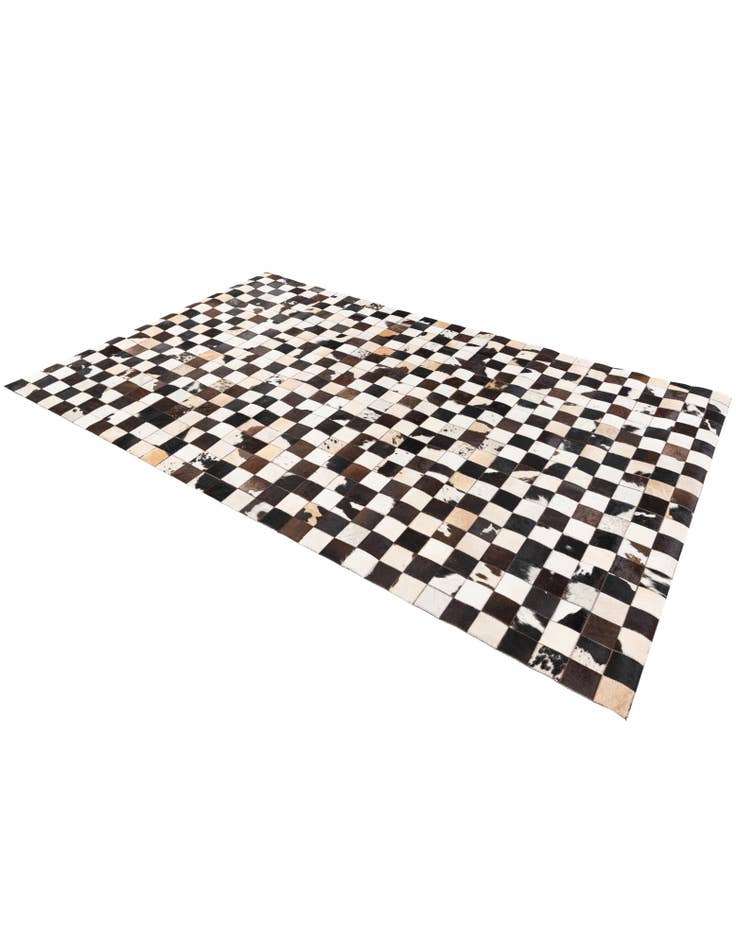 Detail image of 5' 1 x 7' 11 Cowhide Stocks Rug