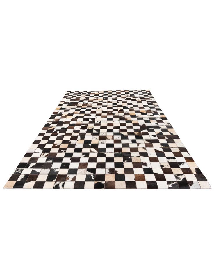 Detail image of 5' 1 x 7' 11 Cowhide Stocks Rug