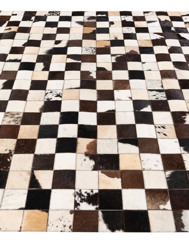 Detail image of 5' 1 x 7' 11 Cowhide Stocks Rug