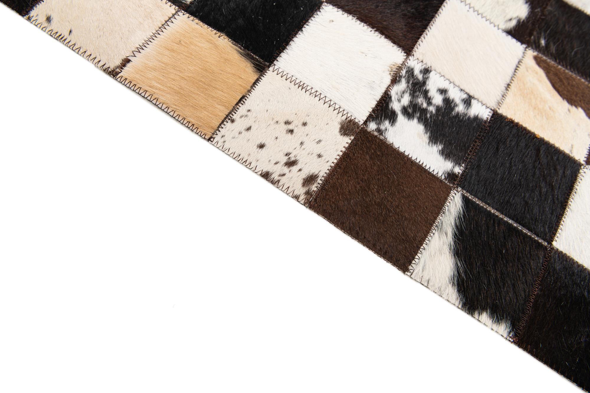 5' 1 x 7' 11 Cowhide Stocks Rug