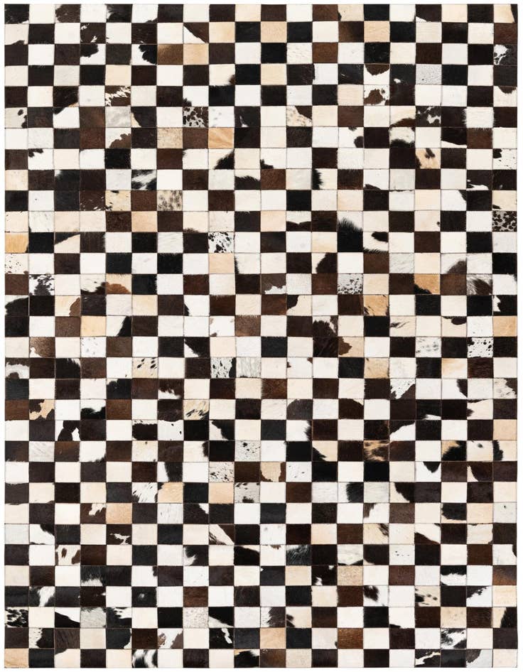 Detail image of 5' 1 x 7' 11 Cowhide Stocks Rug