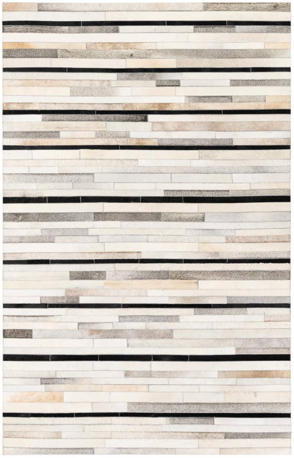 Detail image of 5' 1 x 7' 11 Cowhide Stocks Rug