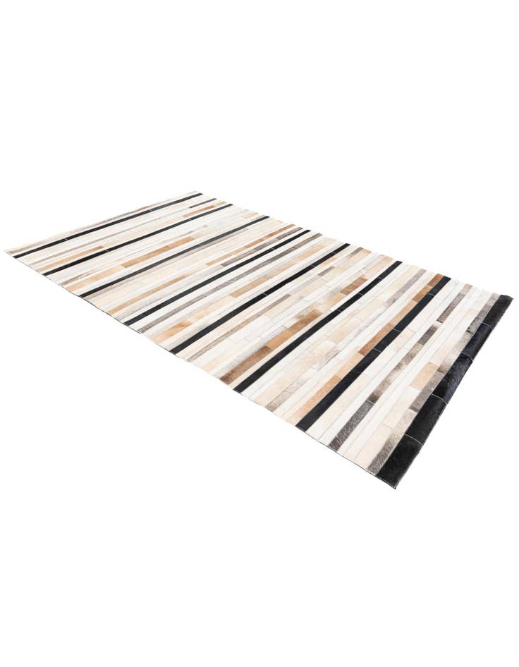 Detail image of 5' 1 x 8' Cowhide Stocks Rug