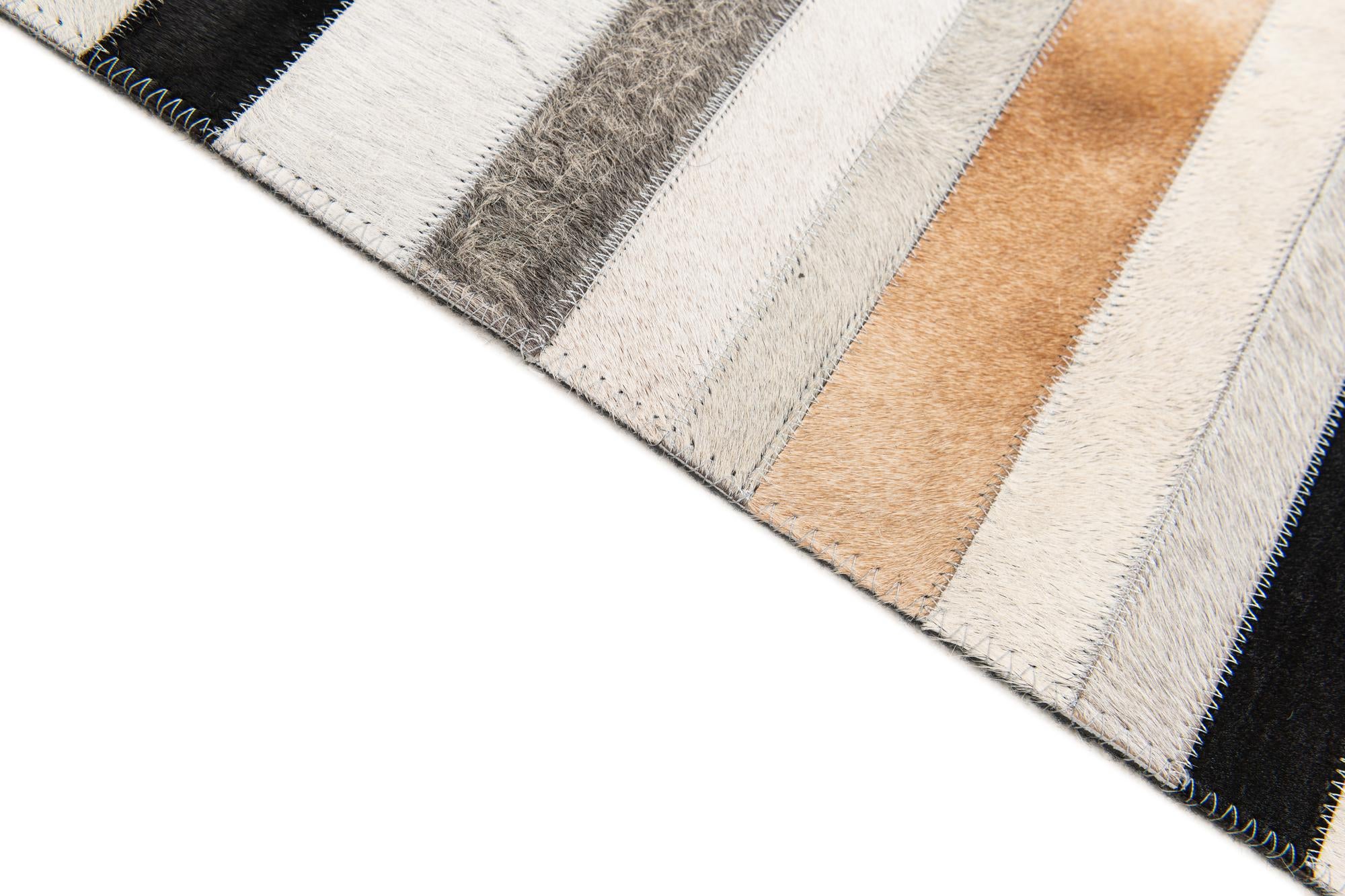 5' 1 x 8' Cowhide Stocks Rug
