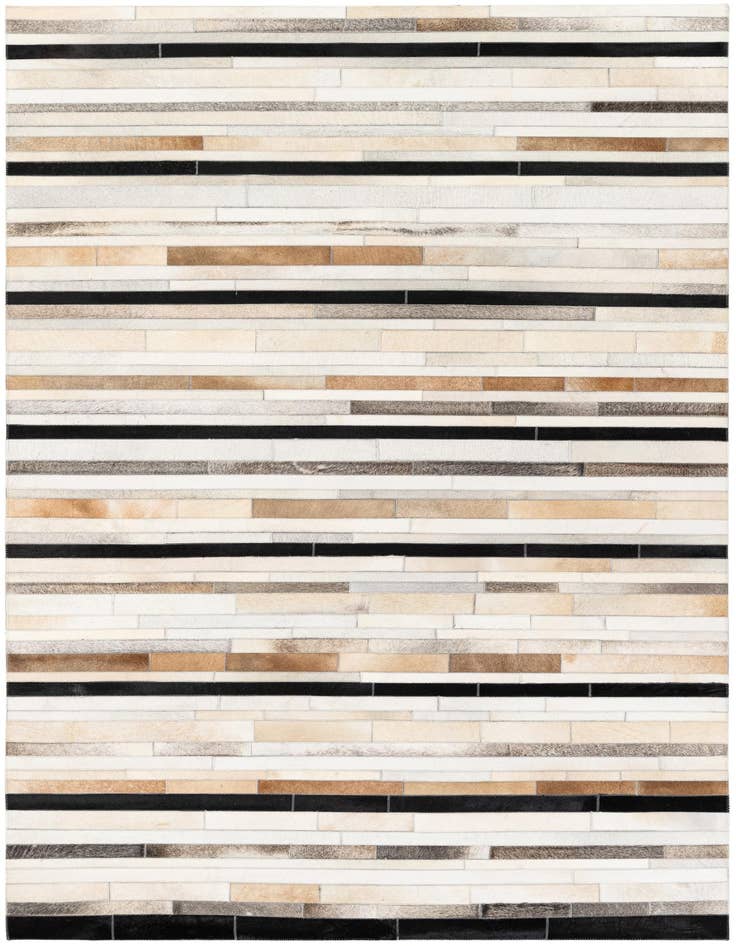 Detail image of 5' 1 x 8' Cowhide Stocks Rug