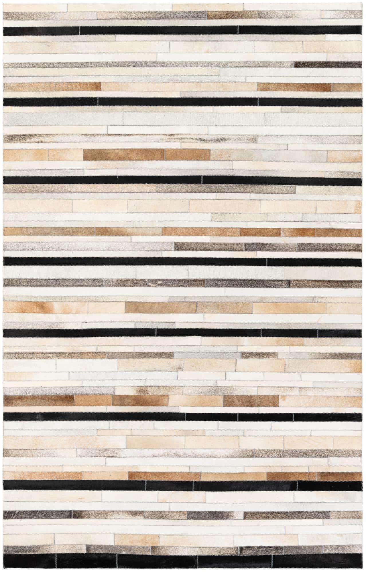 5' 1 x 8' Cowhide Stocks Rug