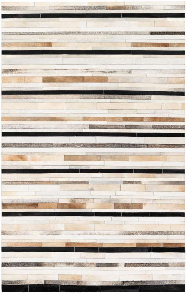 5' 1 x 8' Cowhide Stocks Rug