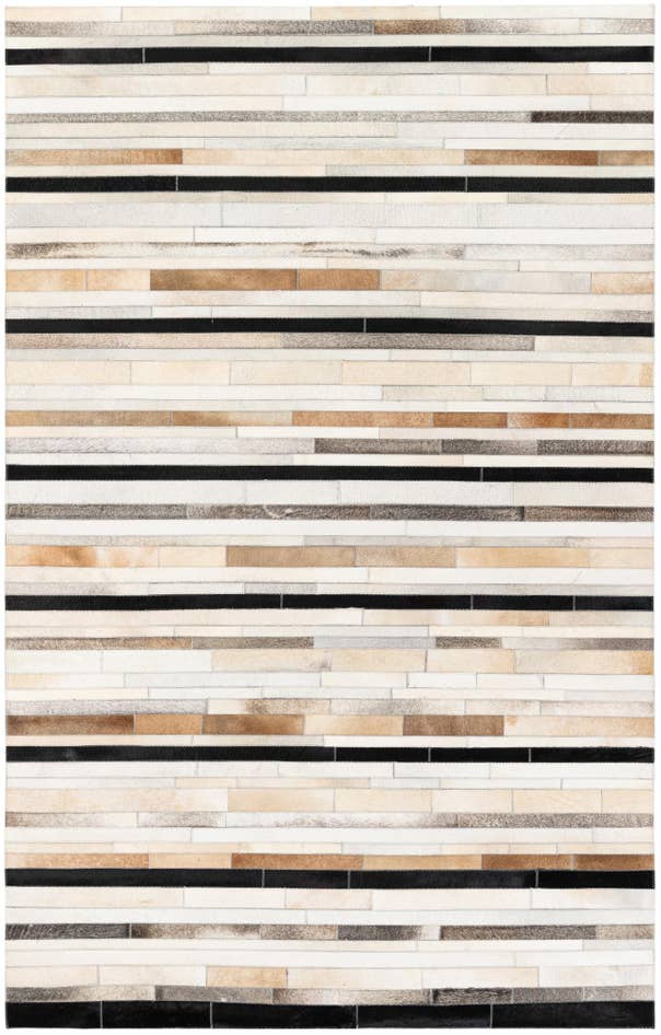 Detail image of 5' 1 x 8' Cowhide Stocks Rug