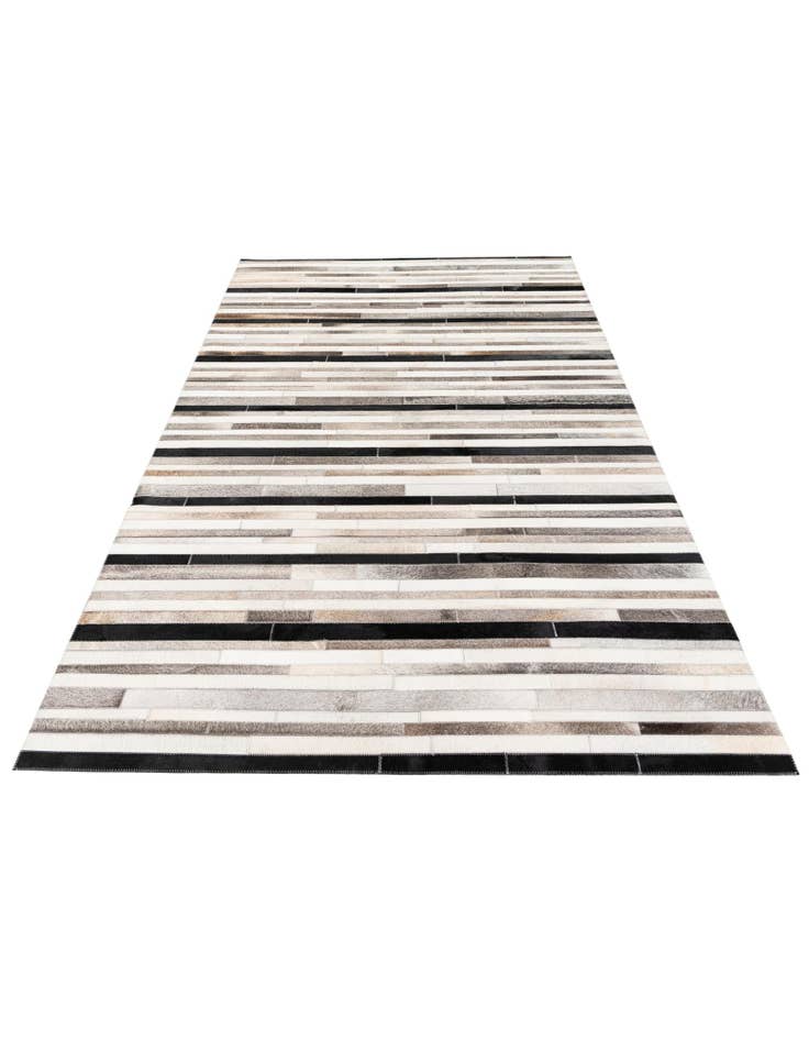 Detail image of 5' x 8' Cowhide Stocks Rug