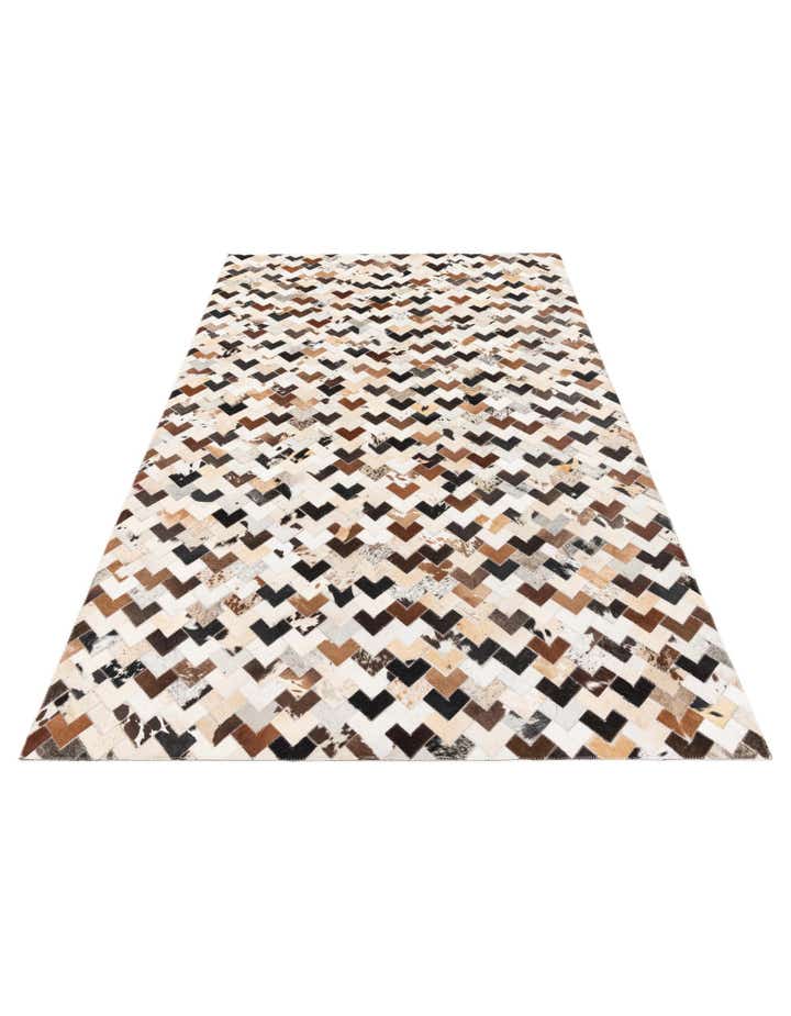 5' 1 x 7' 11 Cowhide Stocks Rug