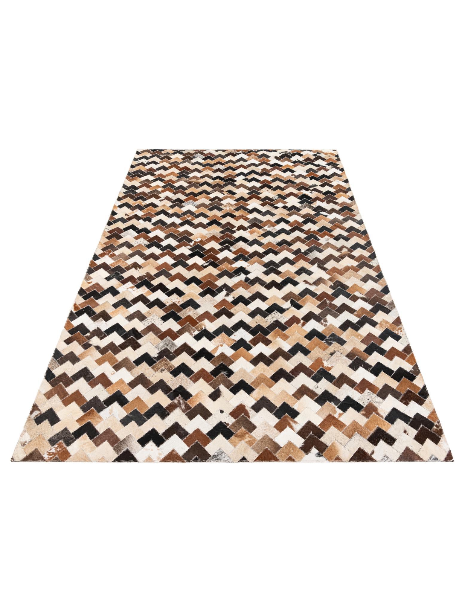 5' 1 x 8' Cowhide Stocks Rug
