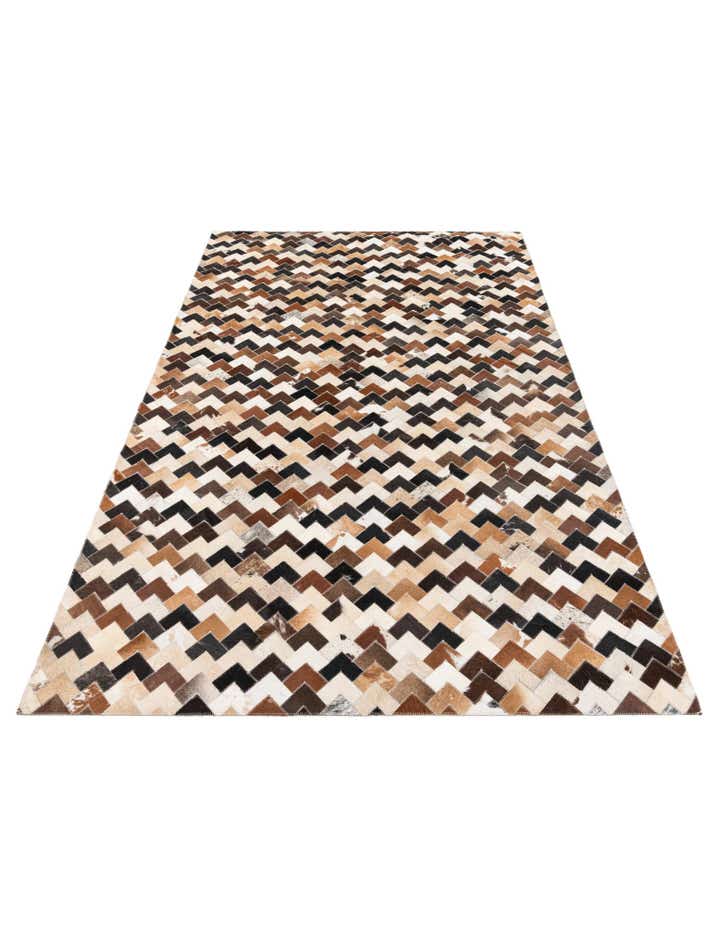 5' 1 x 8' Cowhide Stocks Rug