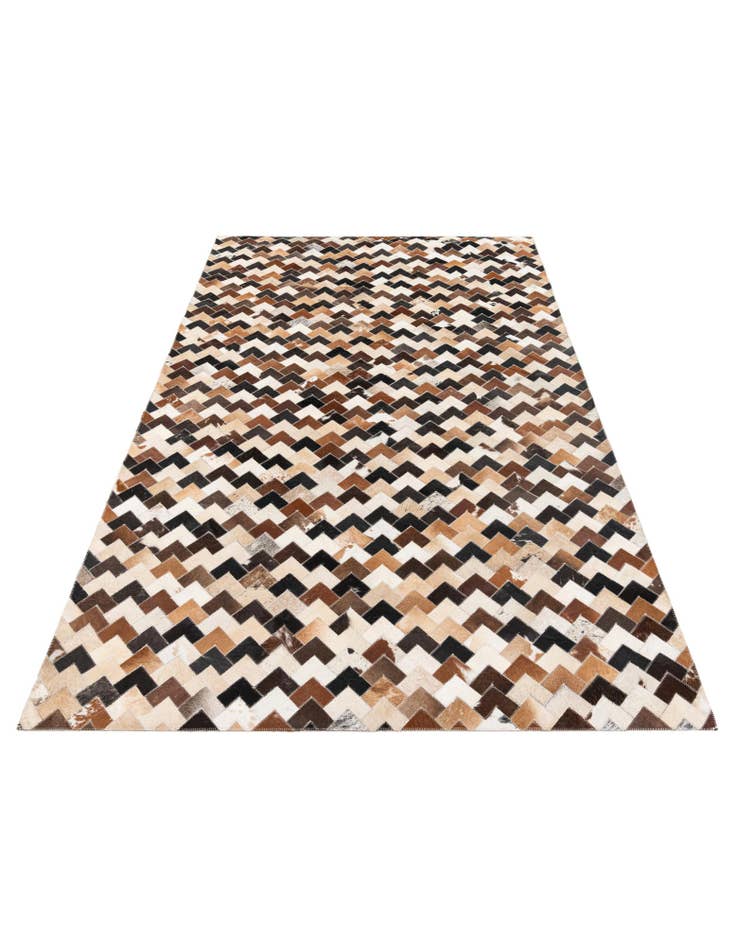 Detail image of 5' 1 x 8' Cowhide Stocks Rug