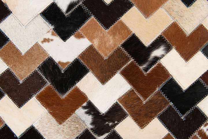 5' 1 x 8' Cowhide Stocks Rug