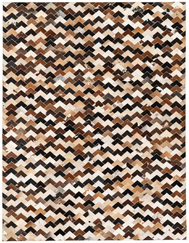 Detail image of 5' 1 x 8' Cowhide Stocks Rug