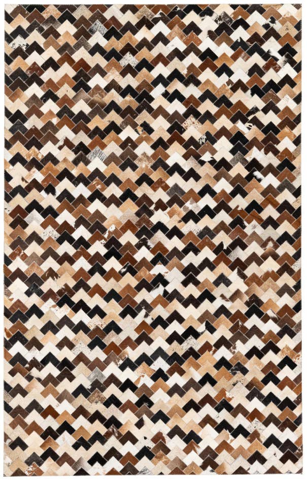 Detail image of 5' 1 x 8' Cowhide Stocks Rug