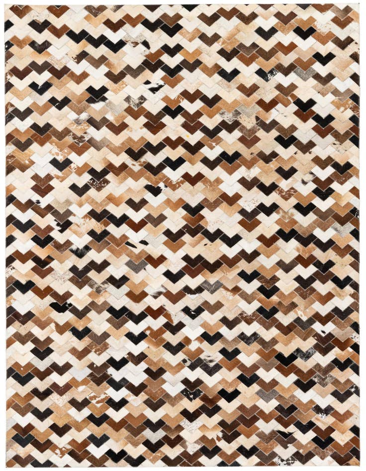 Detail image of 5' 1 x 8' Cowhide Stocks Rug