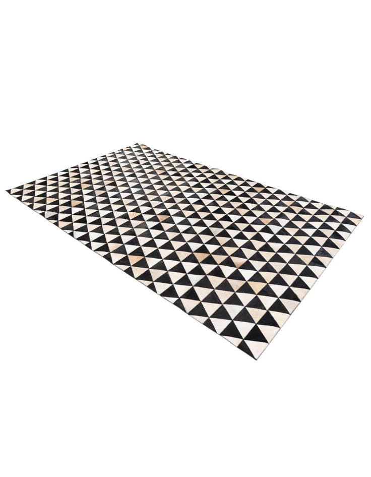 Detail image of 5' 1 x 8' 2 Cowhide Stocks Rug