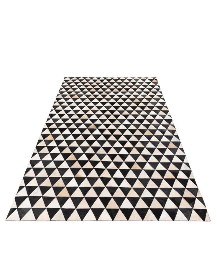 Detail image of 5' 1 x 8' 2 Cowhide Stocks Rug