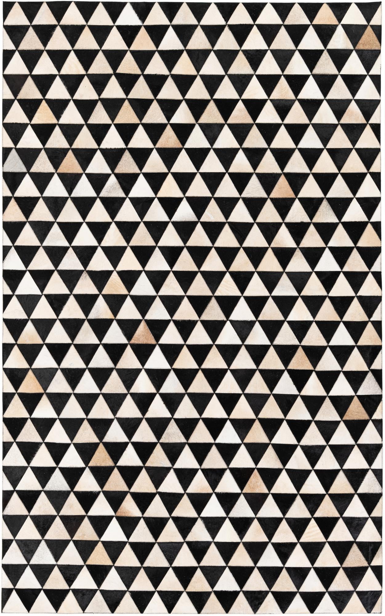 5' 1 x 8' 2 Cowhide Stocks Rug