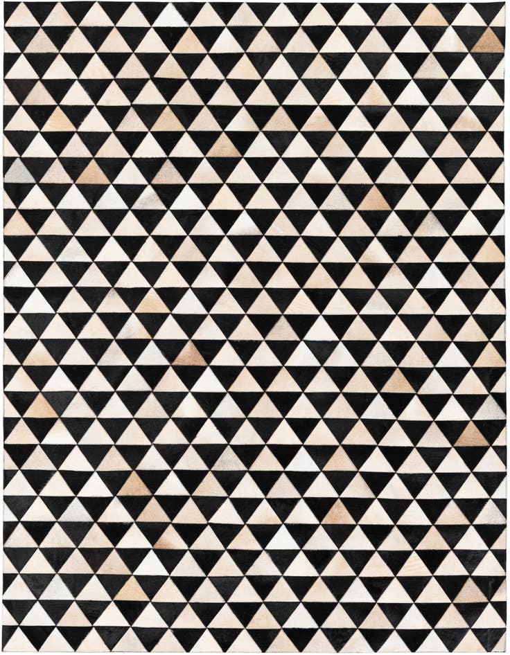 Detail image of 5' 1 x 8' 2 Cowhide Stocks Rug