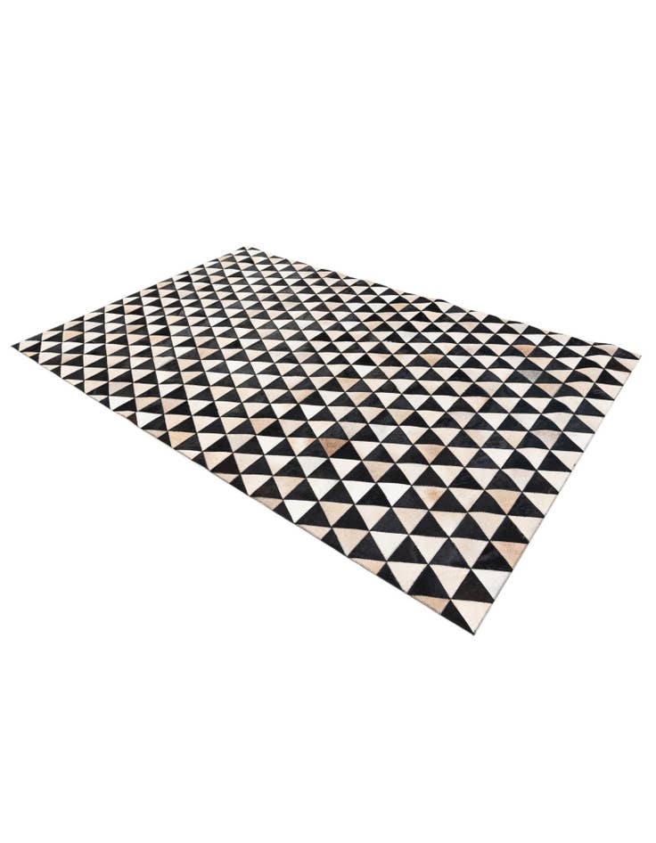 Detail image of 5' 2 x 8' Cowhide Stocks Rug