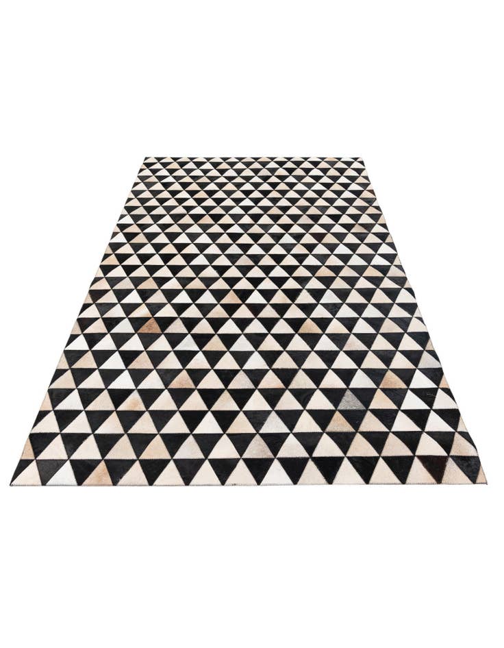 Detail image of 5' 2 x 8' Cowhide Stocks Rug