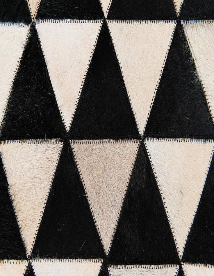 Detail image of 5' 2 x 8' Cowhide Stocks Rug