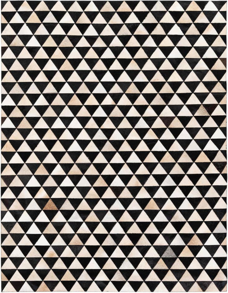 Detail image of 5' 2 x 8' Cowhide Stocks Rug