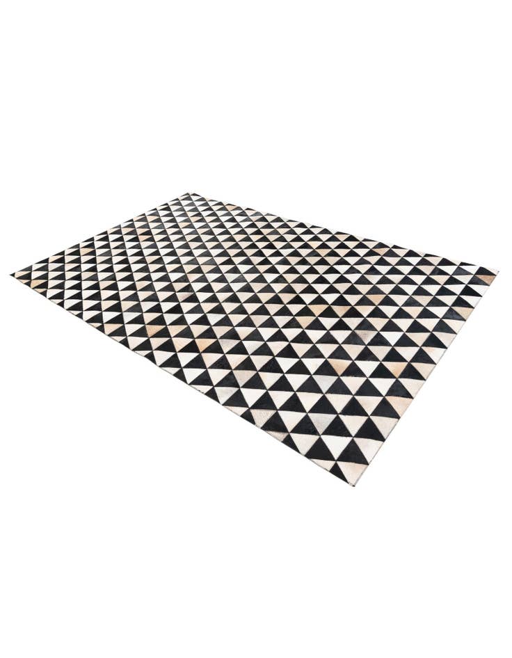 Detail image of 5' 1 x 8' 1 Cowhide Stocks Rug