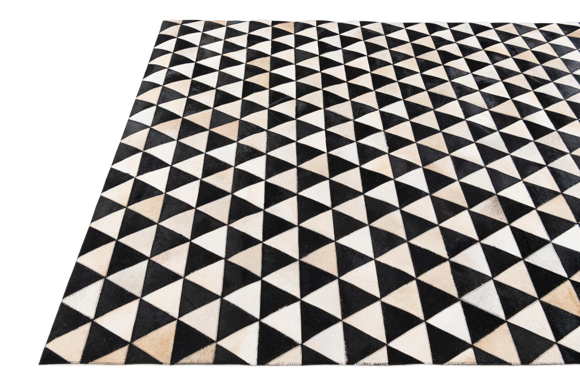 5' 1 x 8' 1 Cowhide Stocks Rug