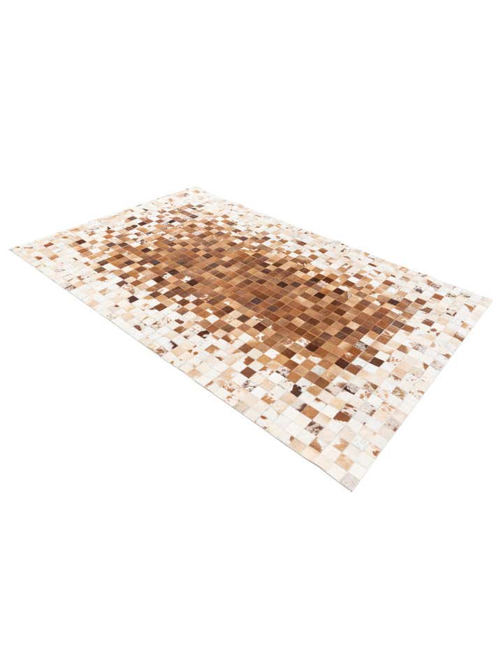 4' 11 x 7' 9 Cowhide Stocks Rug