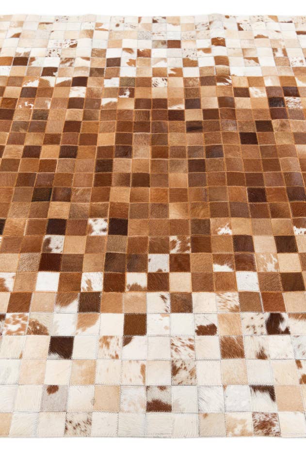 Detail image of 4' 11 x 7' 9 Cowhide Stocks Rug
