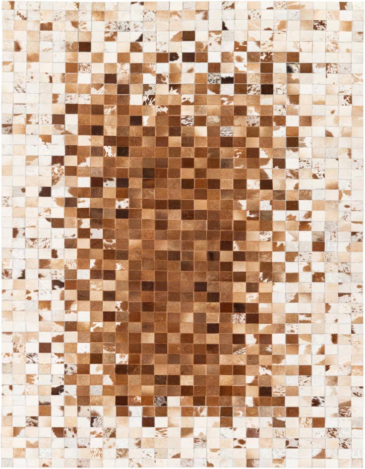 Detail image of 4' 11 x 7' 9 Cowhide Stocks Rug